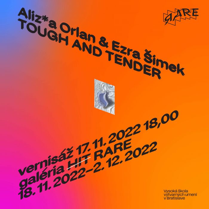 Pozvánka na vernisáž TOUGH AND TENDER Aliz*y Orlan a Ezry Šimka